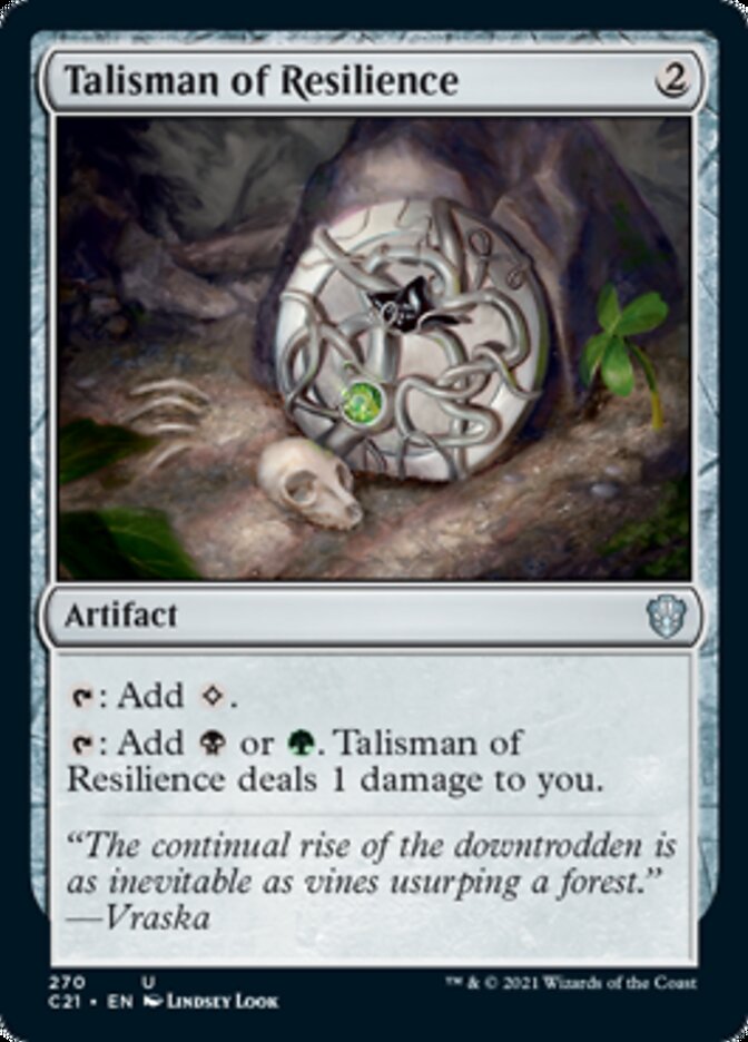 Talisman of Resilience [Commander 2021] | Arkham Games and Comics