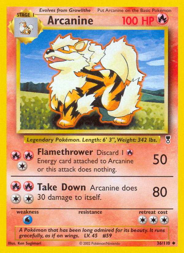 Arcanine (36/110) [Legendary Collection] | Arkham Games and Comics