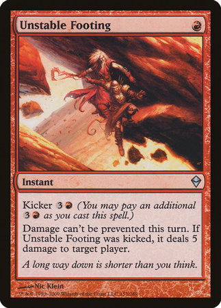 Unstable Footing [Zendikar] | Arkham Games and Comics