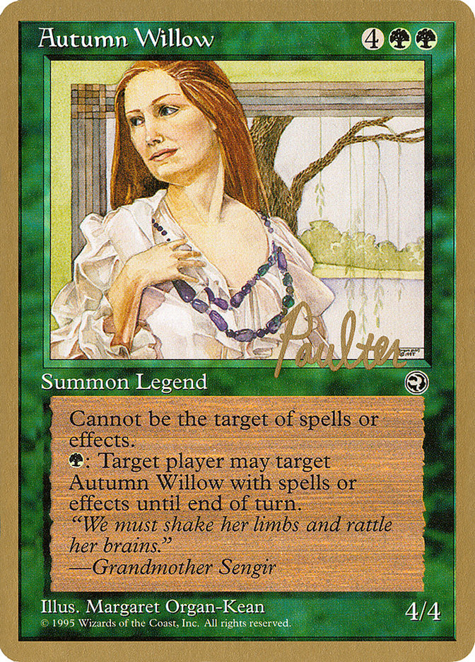 Autumn Willow (Preston Poulter) [Pro Tour Collector Set] | Arkham Games and Comics