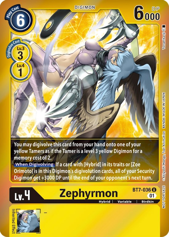 Zephyrmon [BT7-036] (Event Pack 3) [Next Adventure Promos] | Arkham Games and Comics