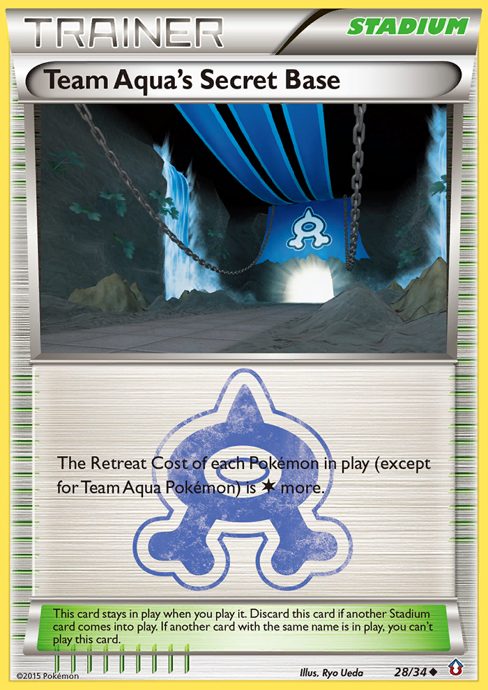 Team Aqua's Secret Base (28/34) [XY: Double Crisis] | Arkham Games and Comics