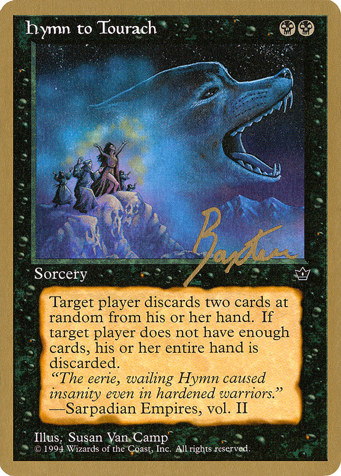 Hymn to Tourach (Wolf) (George Baxter) [Pro Tour Collector Set] | Arkham Games and Comics