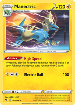 Manectric (052/185) [Sword & Shield: Vivid Voltage] | Arkham Games and Comics