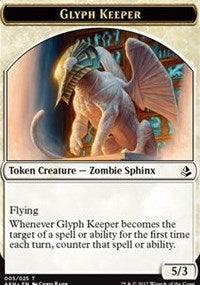 Glyph Keeper // Warrior Token [Amonkhet Tokens] | Arkham Games and Comics