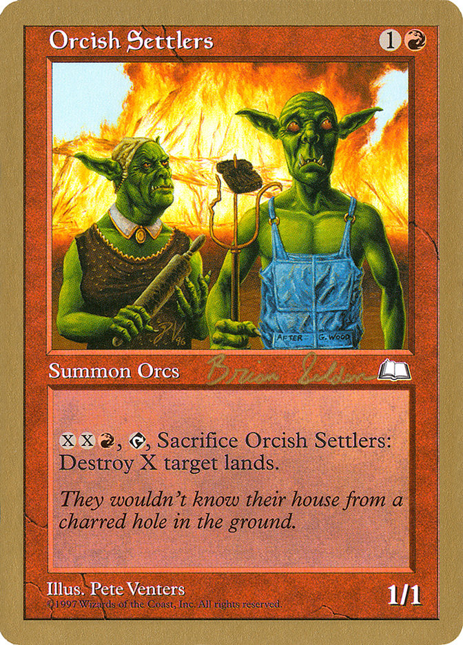 Orcish Settlers (Brian Selden) [World Championship Decks 1998] | Arkham Games and Comics