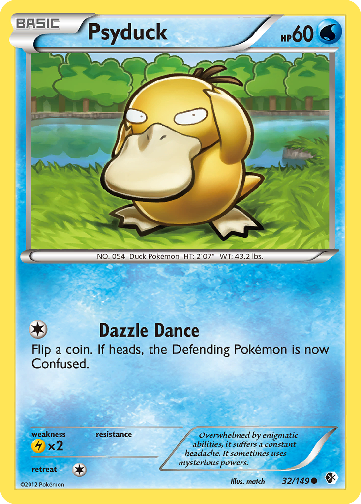 Psyduck (32/149) [Black & White: Boundaries Crossed] | Arkham Games and Comics