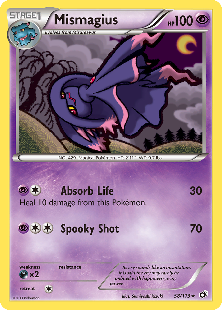 Mismagius (58/113) [Black & White: Legendary Treasures] | Arkham Games and Comics