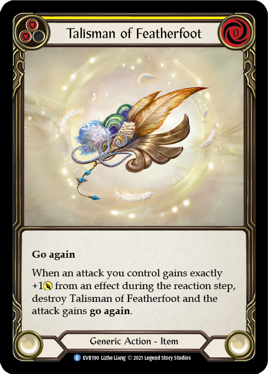 Talisman of Featherfoot [EVR190] (Everfest)  1st Edition Cold Foil | Arkham Games and Comics