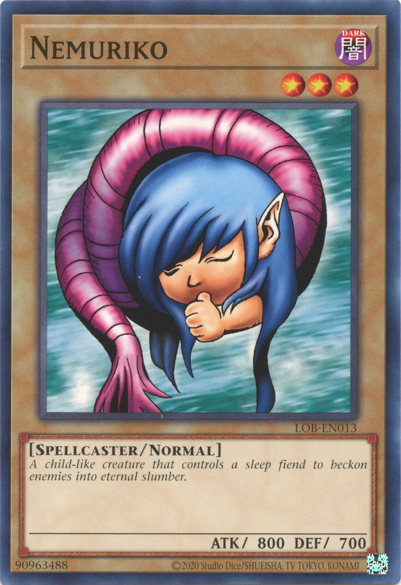 Nemuriko (25th Anniversary) [LOB-EN013] Common | Arkham Games and Comics