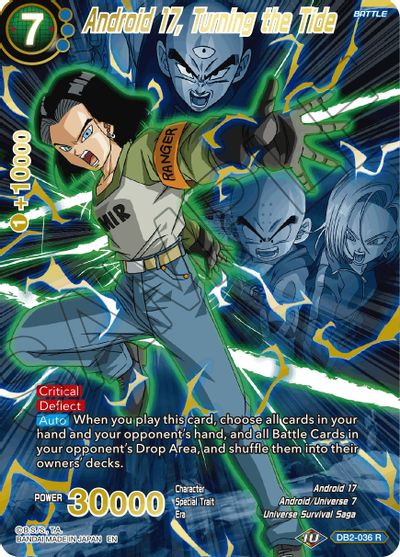 Android 17, Turning the Tide (Alternate Art) (DB2-036_R) [Special Anniversary Set 2021] | Arkham Games and Comics