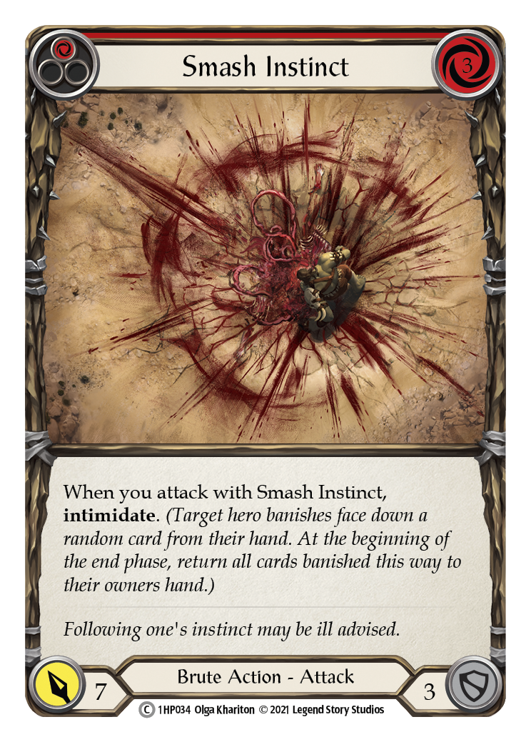 Smash Instinct (Red) [1HP034] (History Pack 1) | Arkham Games and Comics