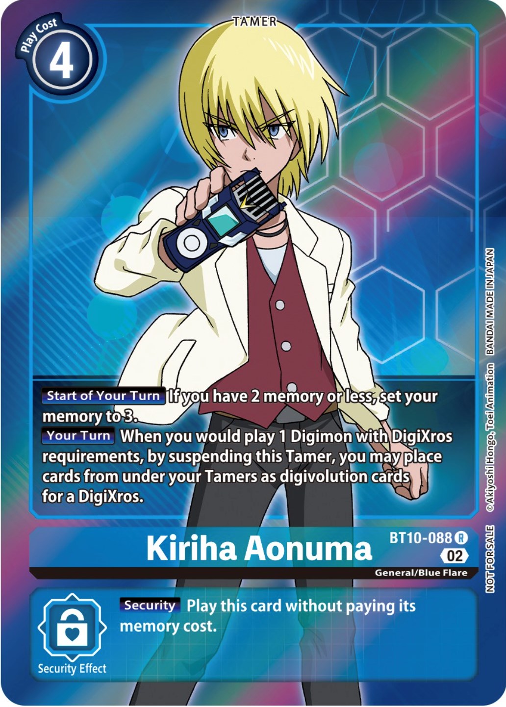 Kiriha Aonuma [BT10-088] (Box Topper) [Xros Encounter] | Arkham Games and Comics