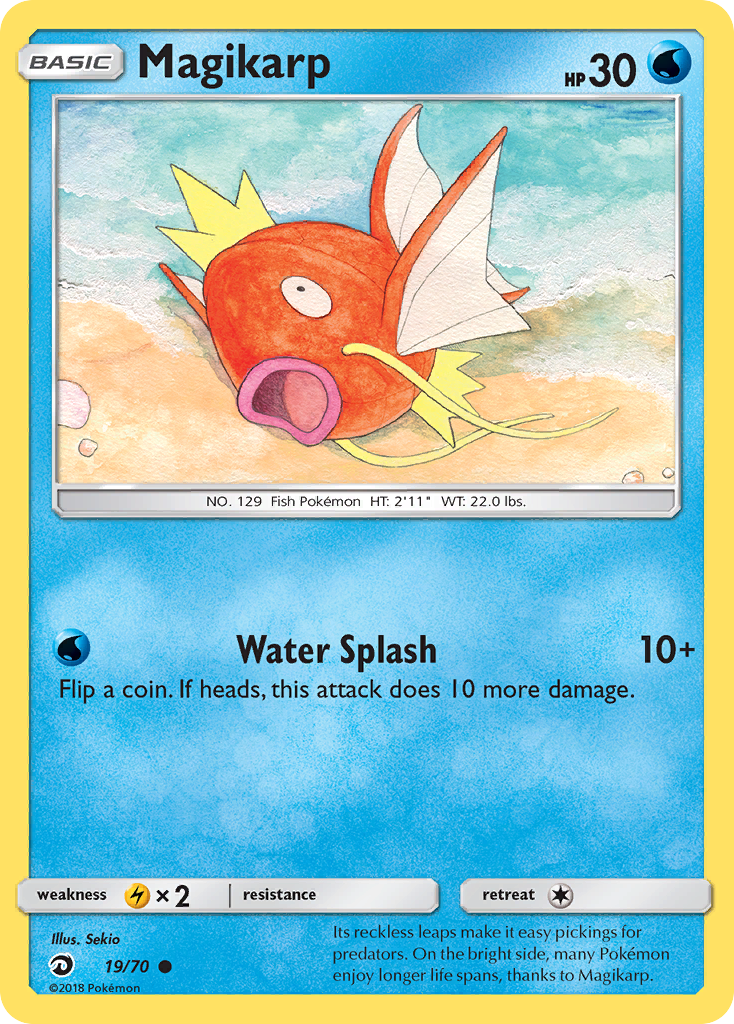 Magikarp (19/70) [Sun & Moon: Dragon Majesty] | Arkham Games and Comics