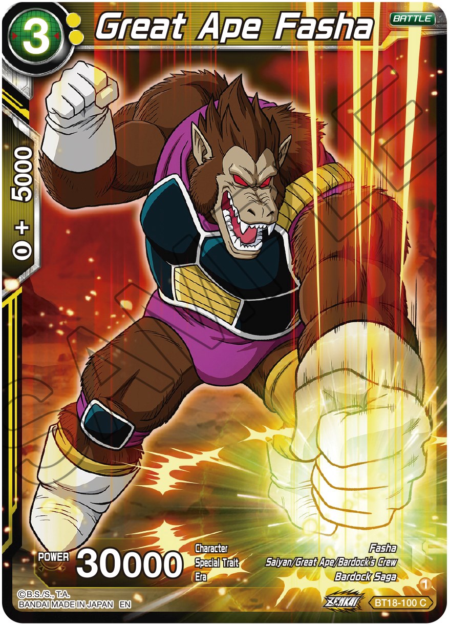 Great Ape Fasha (BT18-100) [Dawn of the Z-Legends] | Arkham Games and Comics