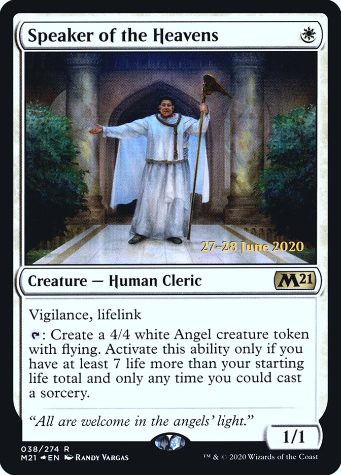 Speaker of the Heavens  [Core Set 2021 Prerelease Promos] | Arkham Games and Comics