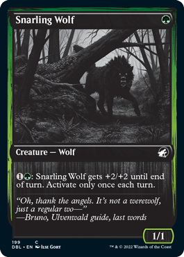 Snarling Wolf (199) [Innistrad: Double Feature] | Arkham Games and Comics