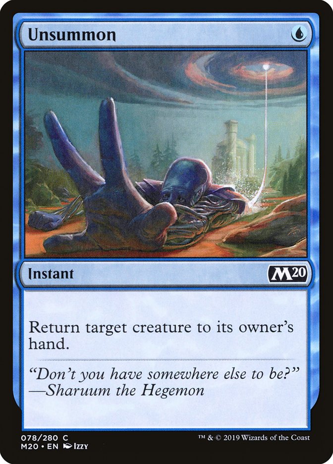 Unsummon [Core Set 2020] | Arkham Games and Comics