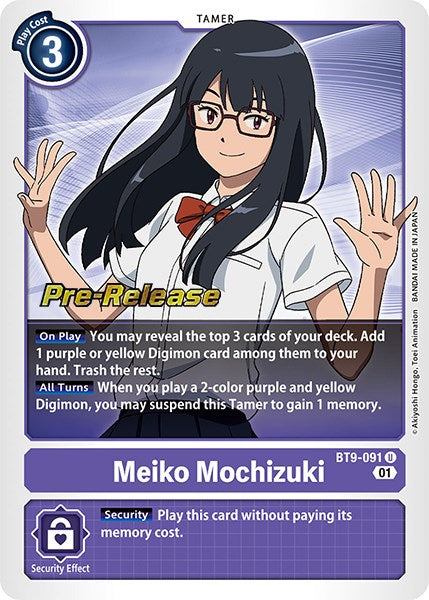 Meiko Mochizuki [BT9-091] [X Record Pre-Release Promos] | Arkham Games and Comics