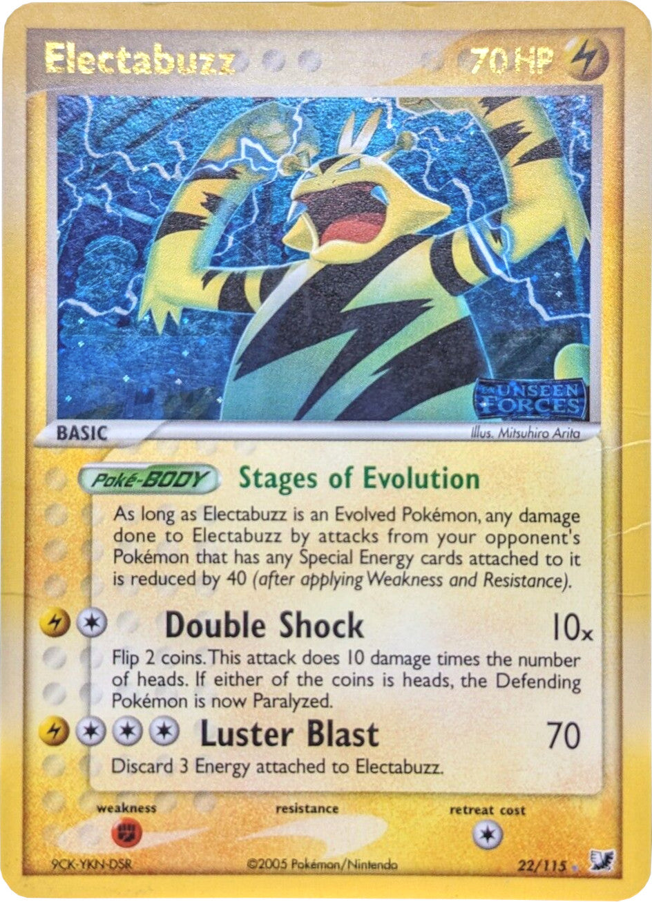 Electabuzz (22/115) (Stamped) [EX: Unseen Forces] | Arkham Games and Comics