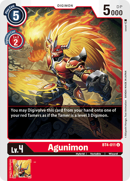 Agunimon [BT4-011] [Great Legend] | Arkham Games and Comics