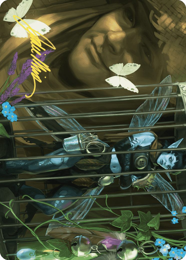 Cooped Up Art Card (Gold-Stamped Signature) [Wilds of Eldraine Art Series] | Arkham Games and Comics
