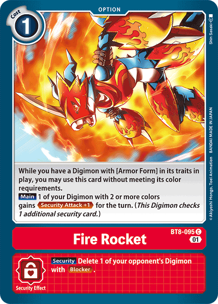 Fire Rocket [BT8-095] [New Awakening] | Arkham Games and Comics