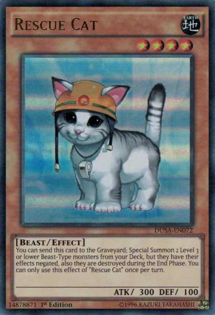 Rescue Cat [DUSA-EN072] Ultra Rare | Arkham Games and Comics