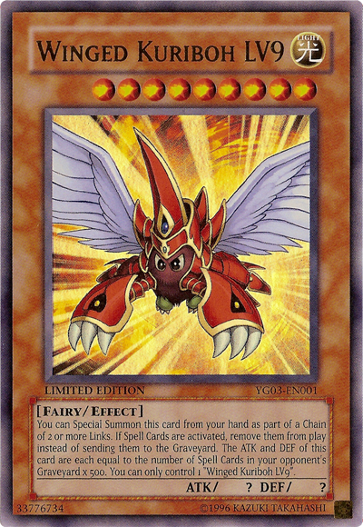 Winged Kuriboh LV9 [YG03-EN001] Ultra Rare | Arkham Games and Comics