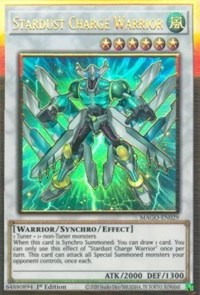 Stardust Charge Warrior [MAGO-EN029] Gold Rare | Arkham Games and Comics