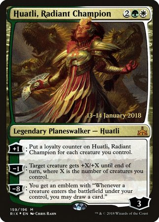 Huatli, Radiant Champion [Rivals of Ixalan Promos] | Arkham Games and Comics