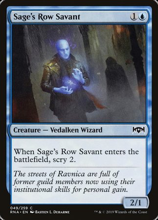 Sage's Row Savant [Ravnica Allegiance] | Arkham Games and Comics