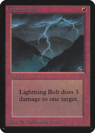 Lightning Bolt [Limited Edition Alpha] | Arkham Games and Comics