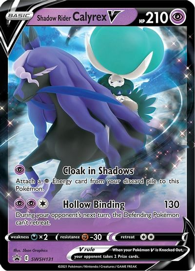 Shadow Rider Calyrex V (SWSH131) (Jumbo Card) [Sword & Shield: Black Star Promos] | Arkham Games and Comics