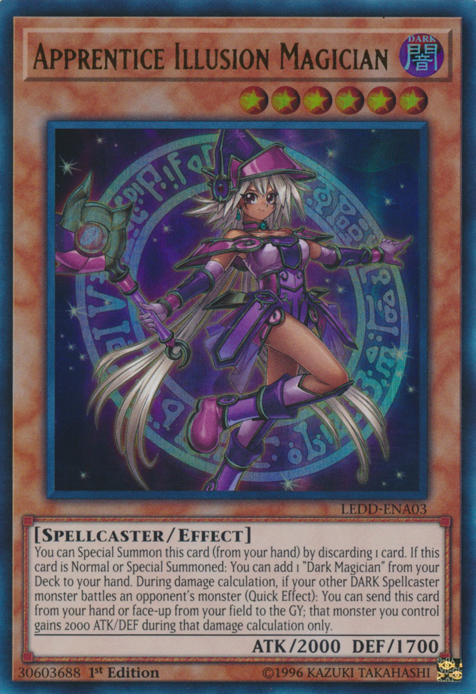 Apprentice Illusion Magician [LEDD-ENA03] Ultra Rare | Arkham Games and Comics