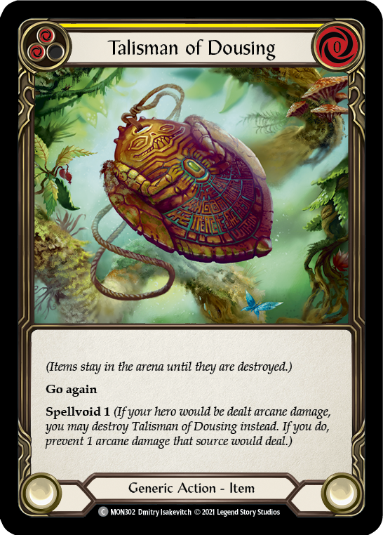 Talisman of Dousing [MON302-RF] (Monarch)  1st Edition Rainbow Foil | Arkham Games and Comics