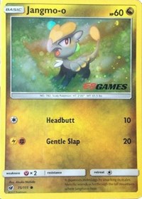 Jangmo-o (75/111) (Cosmos Holo) (EB Games Promo) [Sun & Moon: Crimson Invasion] | Arkham Games and Comics