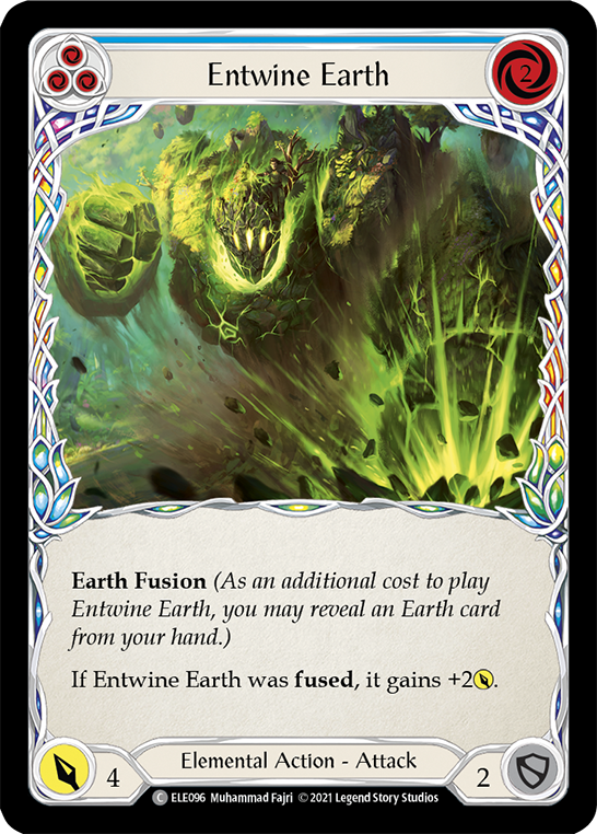 Entwine Earth (Blue) [ELE096] (Tales of Aria)  1st Edition Normal | Arkham Games and Comics