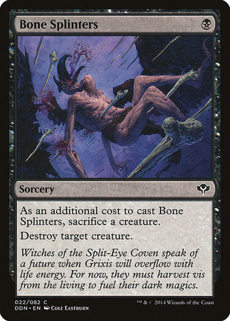 Bone Splinters [Duel Decks: Speed vs. Cunning] | Arkham Games and Comics