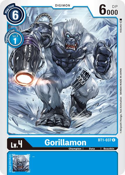 Gorillamon [BT1-037] [Release Special Booster Ver.1.0] | Arkham Games and Comics