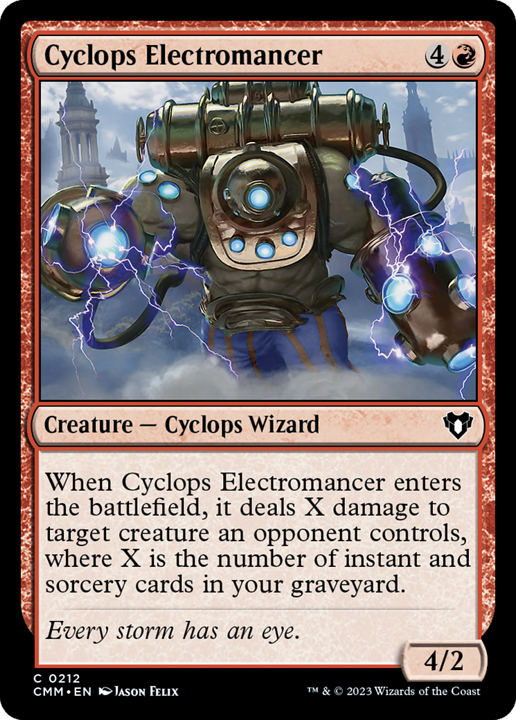 Cyclops Electromancer [Commander Masters] | Arkham Games and Comics