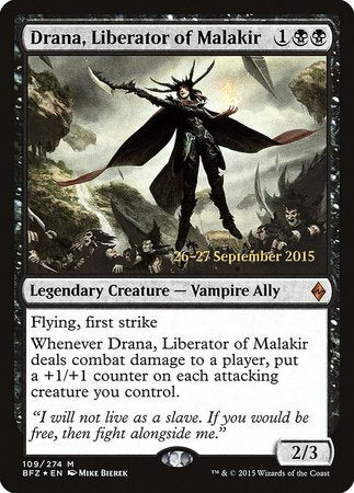 Drana, Liberator of Malakir [Battle for Zendikar Promos] | Arkham Games and Comics