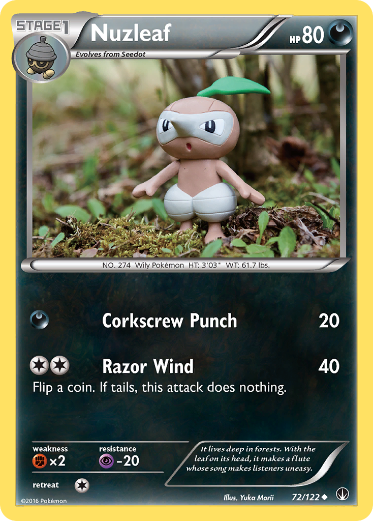 Nuzleaf (72/122) [XY: BREAKpoint] | Arkham Games and Comics