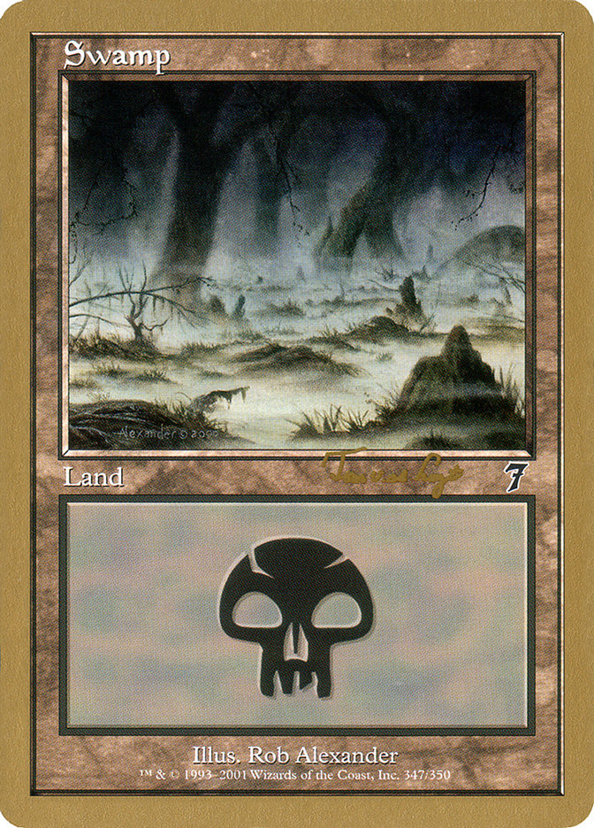 Swamp (tvdl347) (Tom van de Logt) [World Championship Decks 2001] | Arkham Games and Comics