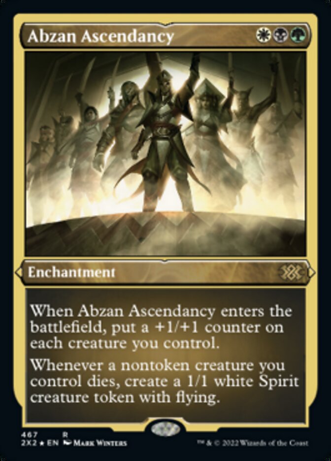 Abzan Ascendancy (Foil Etched) [Double Masters 2022] | Arkham Games and Comics