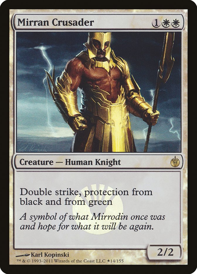 Mirran Crusader (Buy-A-Box) [Mirrodin Besieged Promos] | Arkham Games and Comics