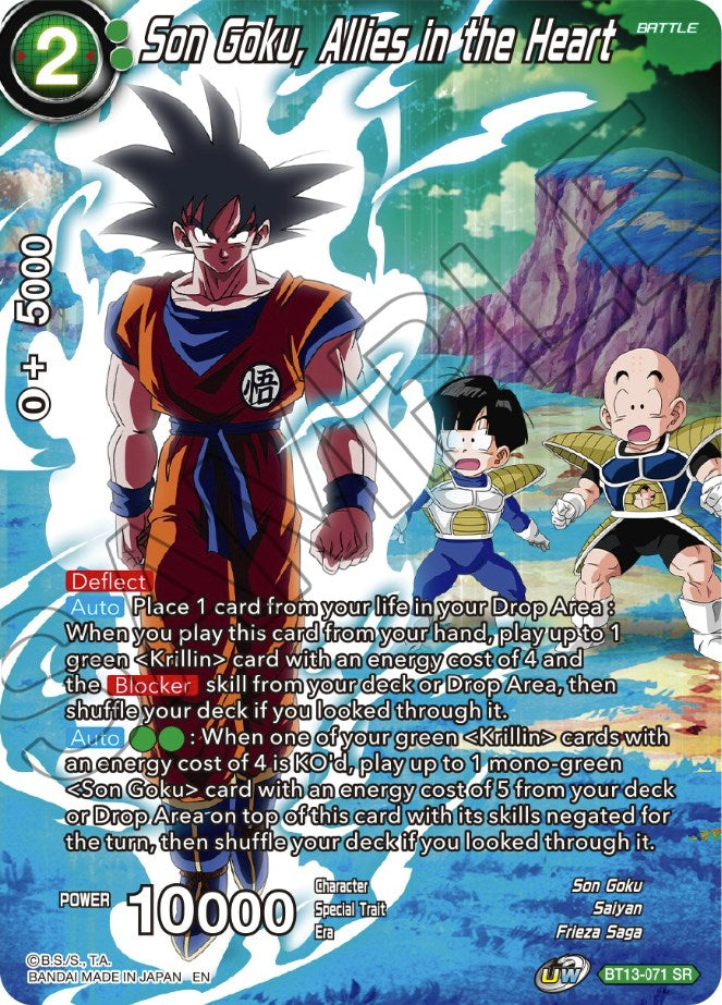 Son Goku, Allies in the Heart (BT13-071) [Theme Selection: History of Son Goku] | Arkham Games and Comics