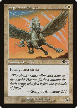 Pegasus Charger [Urza's Saga] | Arkham Games and Comics