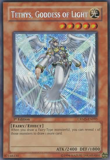 Tethys, Goddess of Light [CRMS-EN095] Secret Rare | Arkham Games and Comics