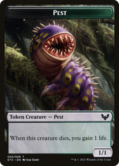 Pest // Jace, Telepath Unbound Emblem Double-Sided Token [Secret Lair: From Cute to Brute Tokens] | Arkham Games and Comics